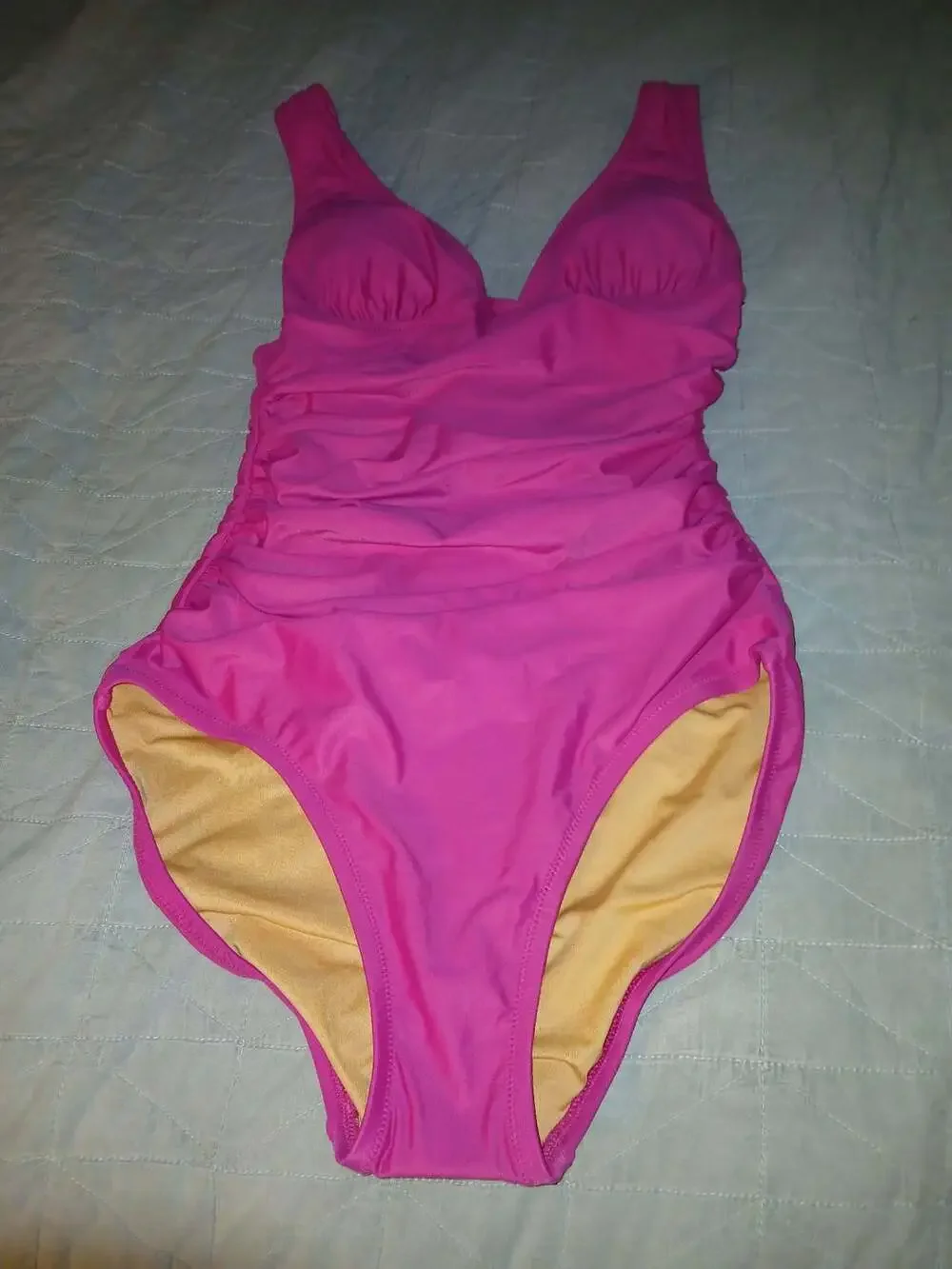 J.Crew Ruched One-Piece Swimsuit Pink Size 4